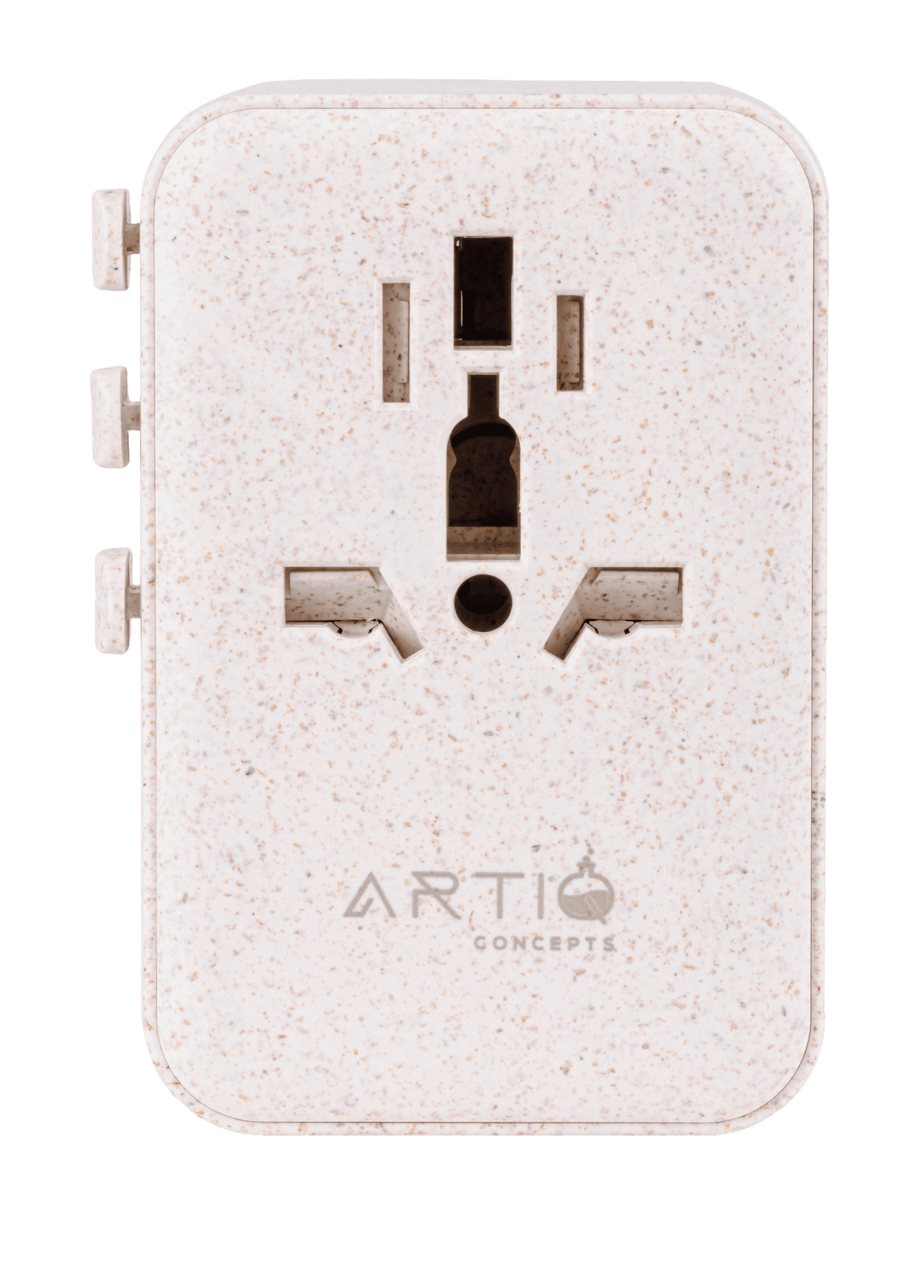 GlobeKey universal adapter in Harvest White